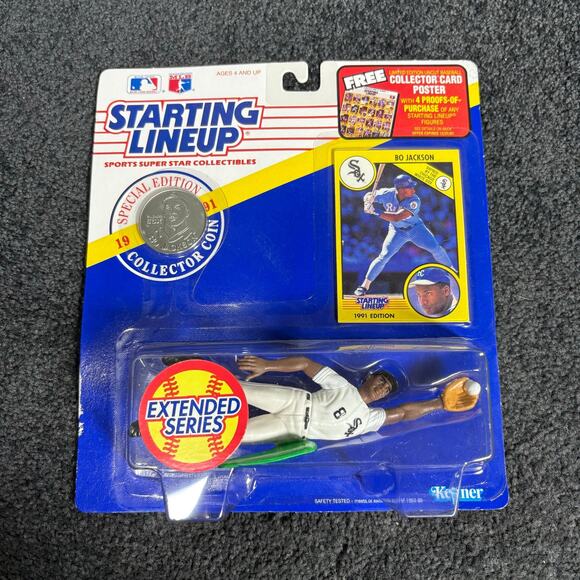 Bo Jackson Chicago White Sox Vintage 1991 Starting Lineup Figure - NIB Baseball - Picture 1 of 4